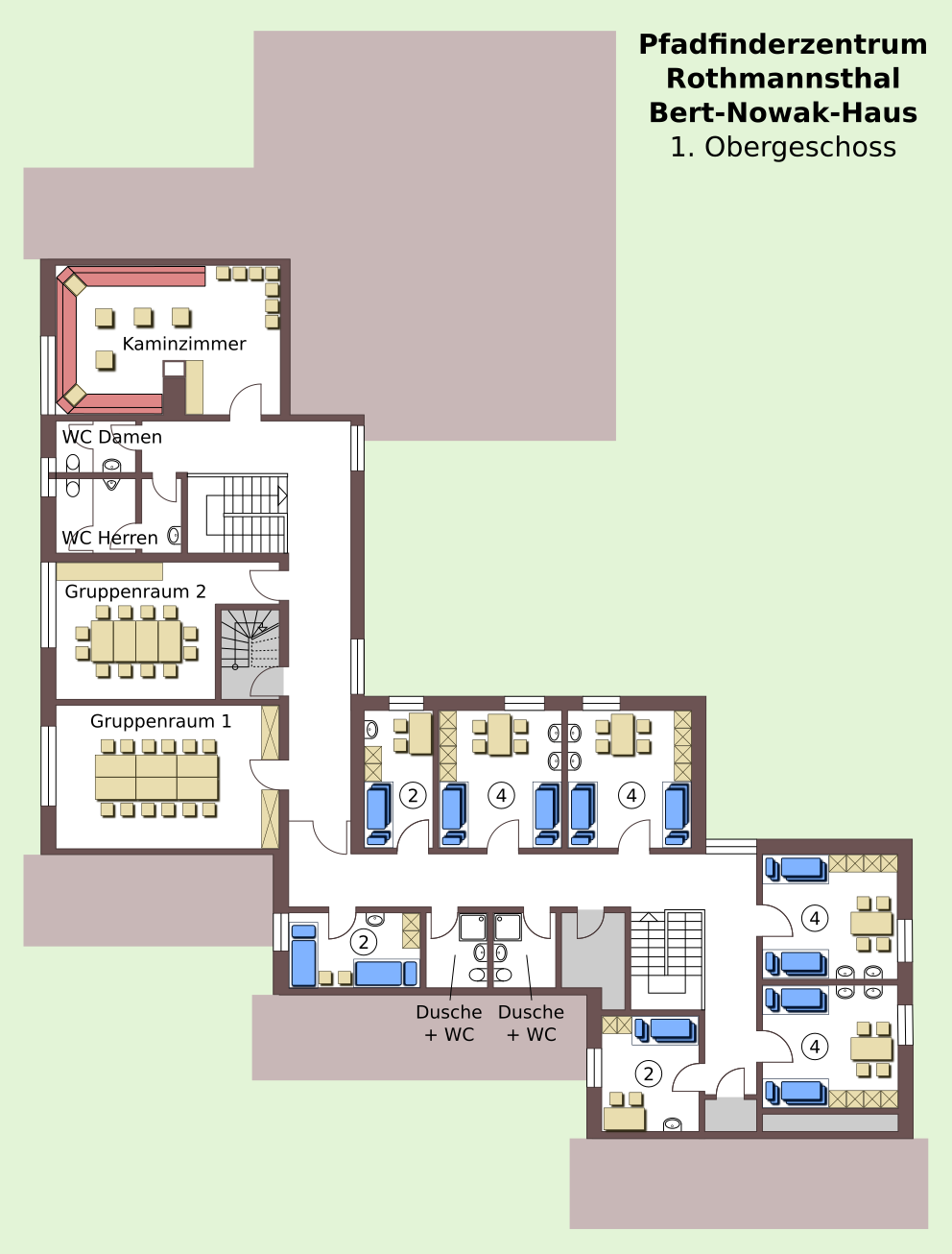 Raumplan Bert-Nowack-Haus