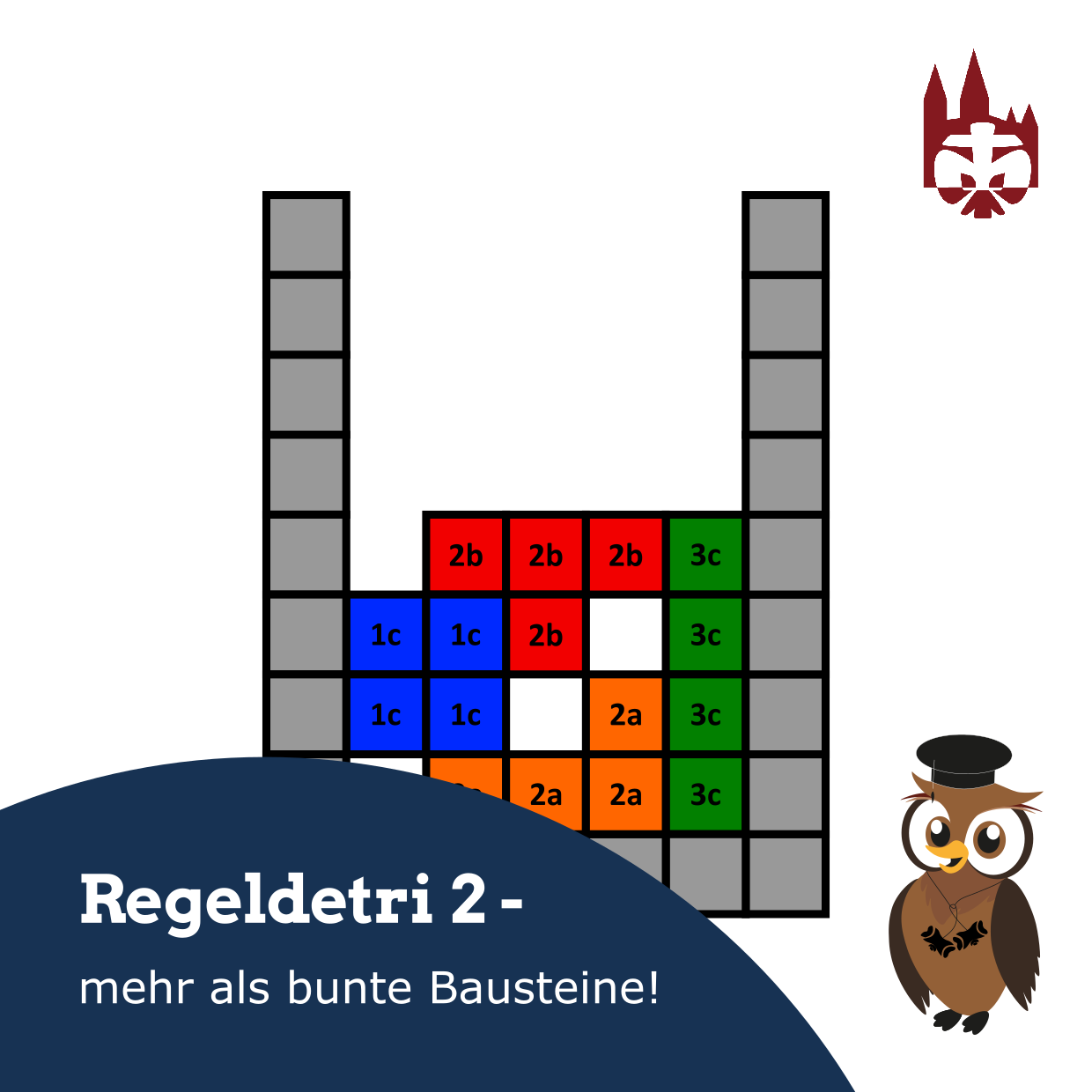 Regeldetri 2 – Mehr als bunte Steine! (Bausteine 1c, 2a, 2b, 3c)